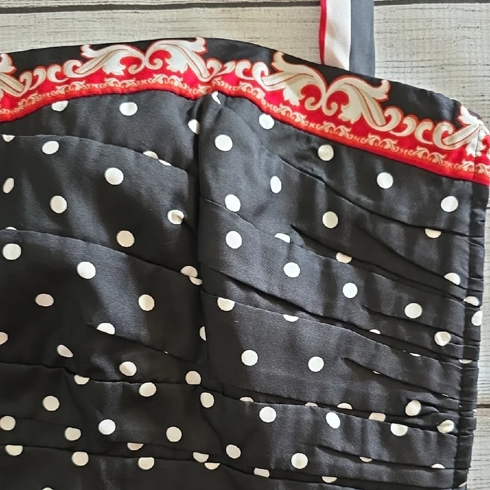 White House Black Market Black and White Polka Dot Camisole - Picture 4 of 6
